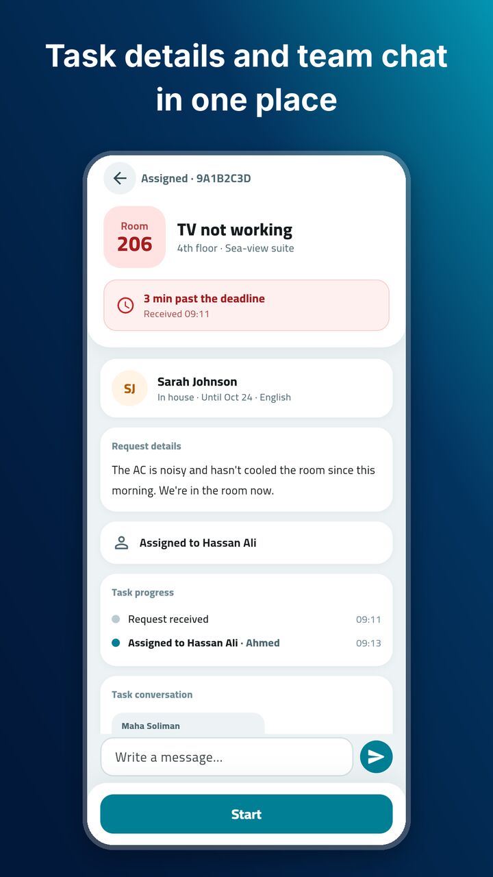 هوتيلا CRM — شاشة 2